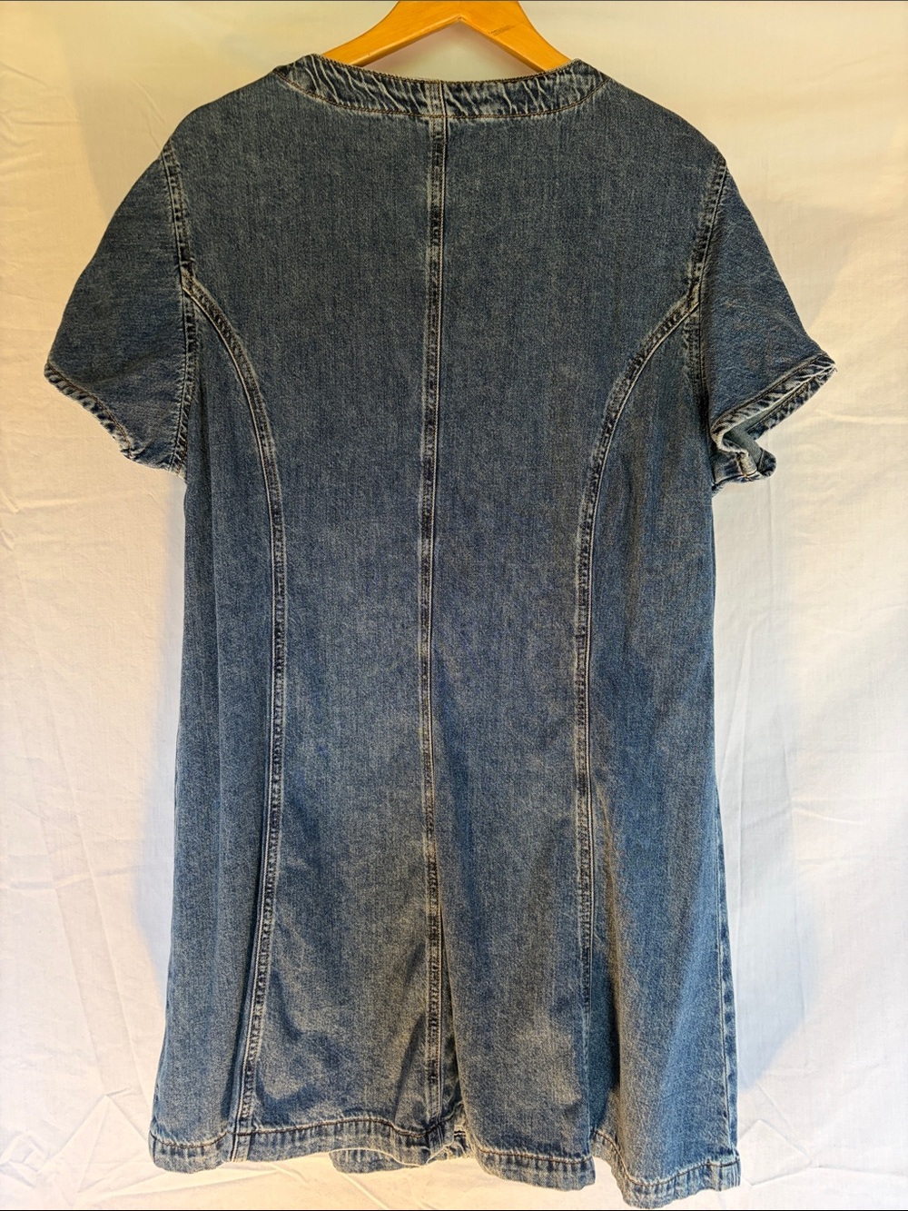 GAP Blue Denim Button-Front Top Ladies xl - Picture 4 of 4